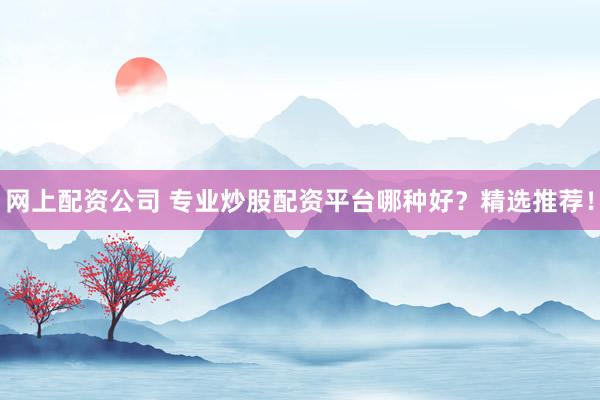 网上配资公司 专业炒股配资平台哪种好？精选推荐！